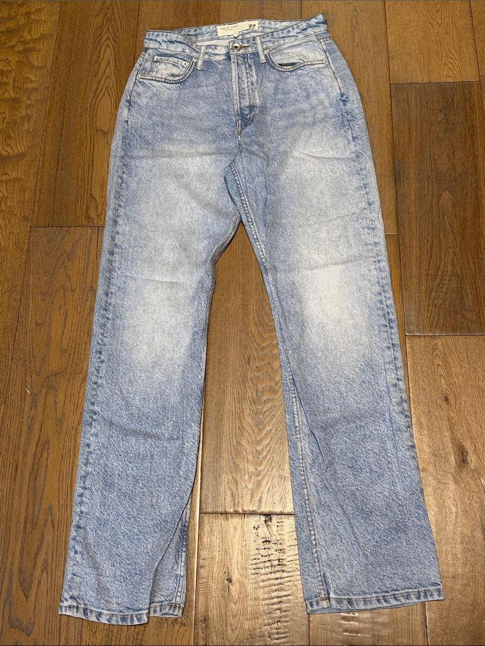 New Rag & Bone Alex Liquid High Rise Straight - Picture 7 of 13